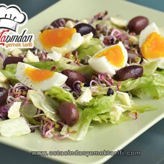 Peynir Zeytin Salatası Tarifi