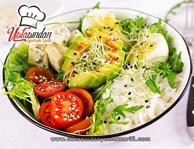 Pirinçli Avokado Salatası Tarifi