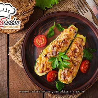 Fırında Peynirli Kabak Tarifi