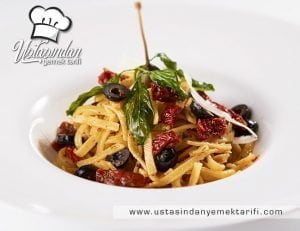 Kabak Soslu Zeytinli Papardelle Tarifi