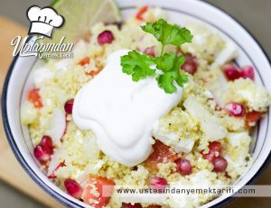 Yoğurtlu Kuskus Salatası tarifi