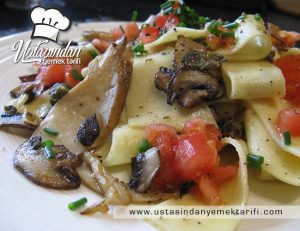 İstiridye Mantar Sote Tarifi - Oyster mushroom recipe