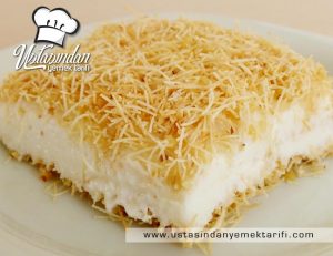 Kadayıflı muhallebi tatlısı tarifi