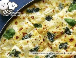 Güveçte mantarlı ıspanak tarifi
