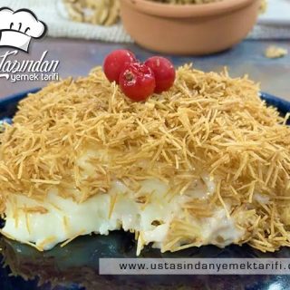 KADAYIFLI MUHALLEBİ TARİFİ, Kadayif pudding recipe