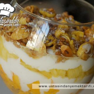 MİDENİZİ RAHATLATACAK YOĞURTLU ANANASLI KUP TARİFİ