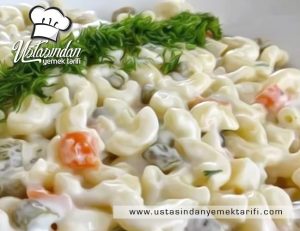 Makarna salatası tarifi, pasta salad recipe