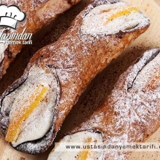 İtalyan tatlısı (Cannoli) kanoli tarifi, Italian dessert Cannoli recipe
