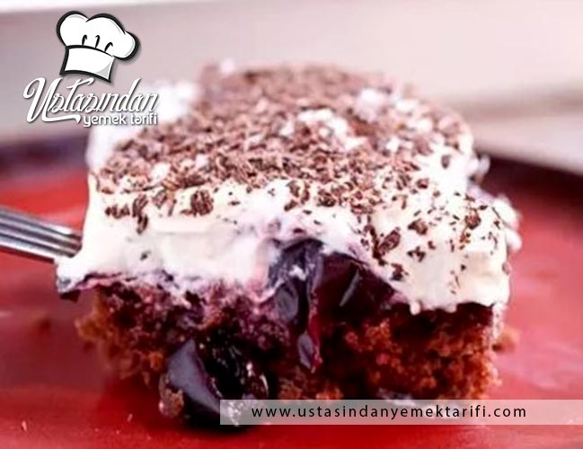 Vişneli Beyaz Çikolatalı Kek Tarifi, cherry chocolate cake recipe
