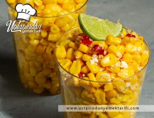 BARDAKTA MISIR TARİFİ, corn in glass recipe