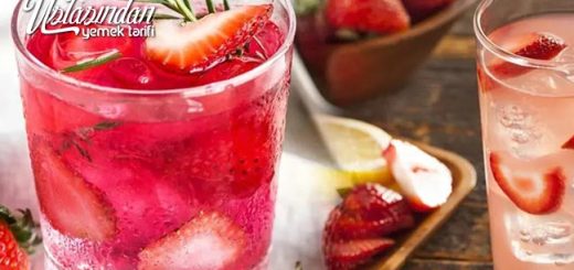 ÇİLEK SUYU TARİFİ, strawberry juice recipe