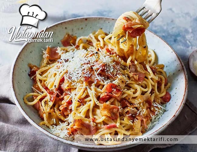 SPAGETTİ CARBONARA TARİFİ, spaghetti carbonara recipe