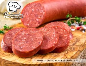 KURBAN ETİNDEN SUCUK TARİFİ, sausage recipe