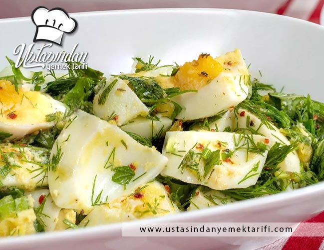 YUMURTA SALATASI TARİFİ, egg salad recipe
