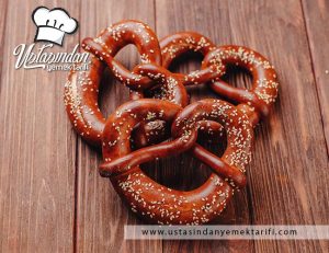 Brezel tarifi (Alman simidi) tarifi, brezel german bagel