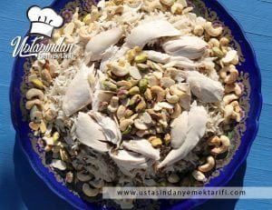 Lübnan usulü tavuk ve pilav Tarifi (rez a djaj), Lebanese chicken rice recipe