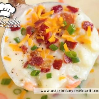 SÜTLÜ PATATES ÇORBASI TARİFİ, milk potato soup recipe