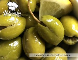 Yeşil Kırma Zeytin Tarifi, green crushed olives recipe