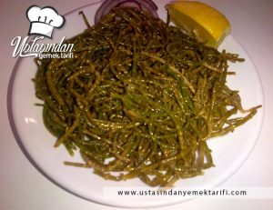Deniz börülcesi salatası tarifi, sea beans recipe