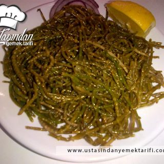 Deniz börülcesi salatası tarifi, sea beans recipe