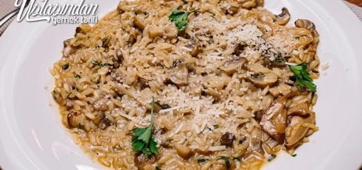 Mantarlı risotto tarifi, mushroom risotto recipe
