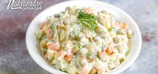 Rus salatası tarifi, Russian salad recipe