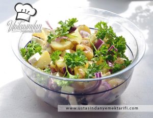 Avokadolu patates salatası tarifi, avocado potato salad recipe