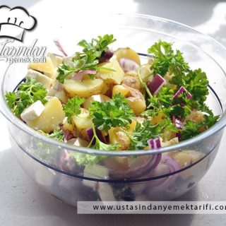 Avokadolu patates salatası tarifi, avocado potato salad recipe