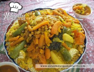 Fas usulü kuskus (couscous) tarifi, Moroccan couscous recipe