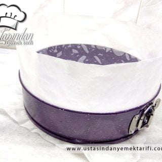 Kelepçeli Kek Kalıbı Nasıl Kullanılır, using a springform cake tin