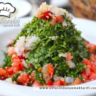 Lübnan Mutfağından Tabbouleh (Maydanoz Salatası) Tarifi, Lebanese Tabbouleh recipe