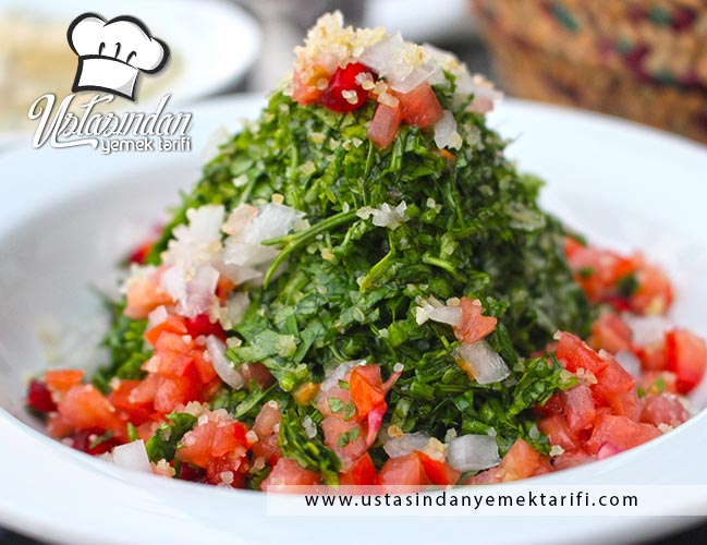 Lübnan mutfağından Tabbouleh (Maydanoz salatası) tarifi, Lebanese Tabbouleh recipe