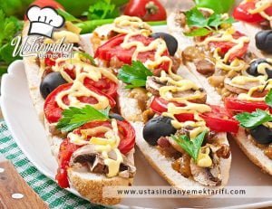 Pita ekmekte mantar kokoreç tarifi, pita mushroom kokorec recipe