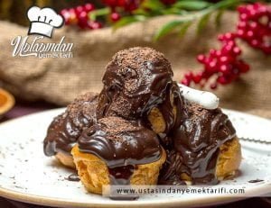 Profiterol tarifi, profiteroles recipe