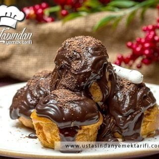 Profiterol tarifi, profiteroles recipe