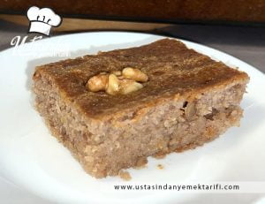 Kavrulmuş İrmikli Cevizli, Tarçınlı Revani Tarifi, revani tarifi