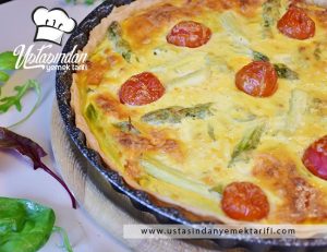 Pırasalı kiş tarifi, leek quiche recipe