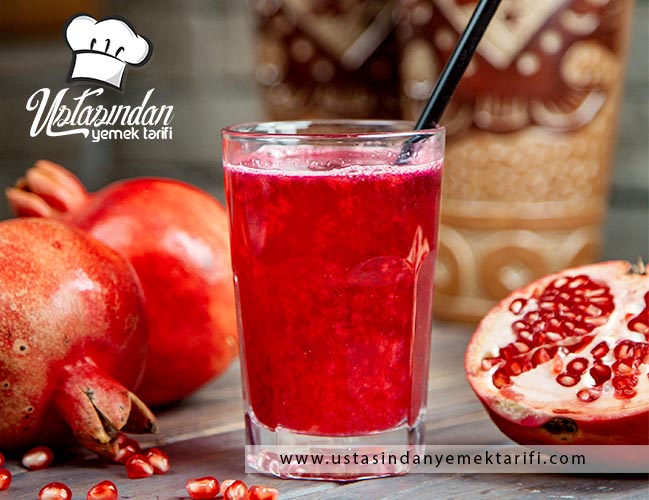 Tatlı narlı mocktail tarifi, pomegranate mocktail recipe