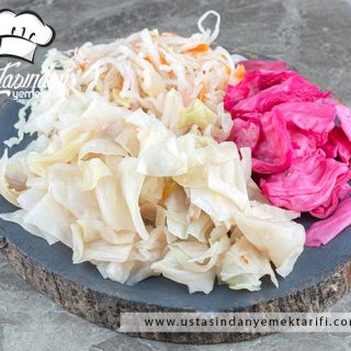 beyaz lahana turşusu tarifi, white sauerkraut recipe