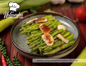 Haşlanmış kuşkonmaz tarifi, boiled asparagus recipe