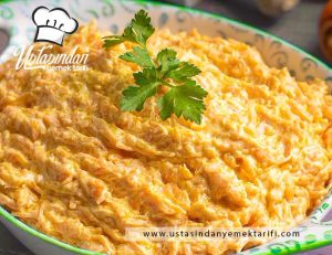 Nefis Meze Havuç Tarator Tarifi, carrot tarator recipe