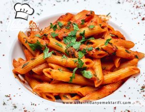 Kuru domatesli penne arrabbiata tarifi, tomato penne arrabbiata recipe