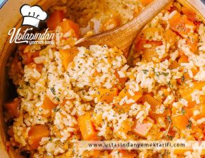 Pirinçli Bal Kabağı Yemeği Tarifi, zucchini with rice recipe