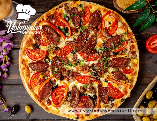 Pizza turca tarifi, pizza turkish recipe