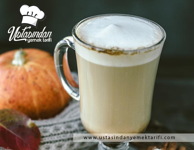 Balkabaklı latte tarifi, pumpkin latte recipe