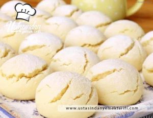 Damat boğdu kurabiyesi tarifi, cornstarch cookies recipe