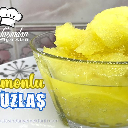 Ev Yapımı Limonlu Buzlaş Tarifi, lemon ice slush recipe