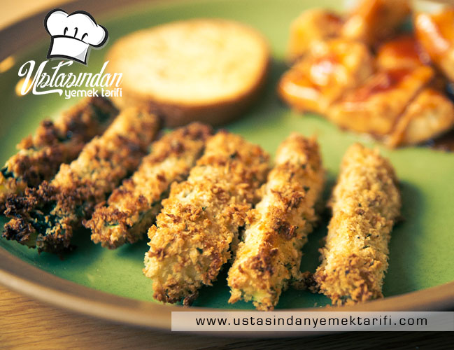 pancar soslu kabak kızartması, beetroot sauce zucchini recipe